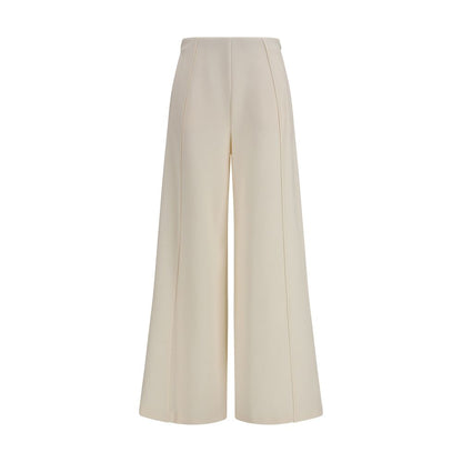 Max Mara Pure Beige Polyamide Flared Pants