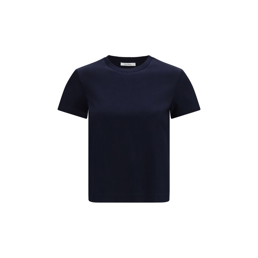 Max Mara Pure Donata Blue Cotton T-Shirt for Women