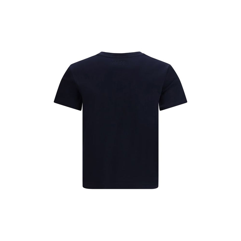 Max Mara Pure Donata Blue Cotton T-Shirt for Women