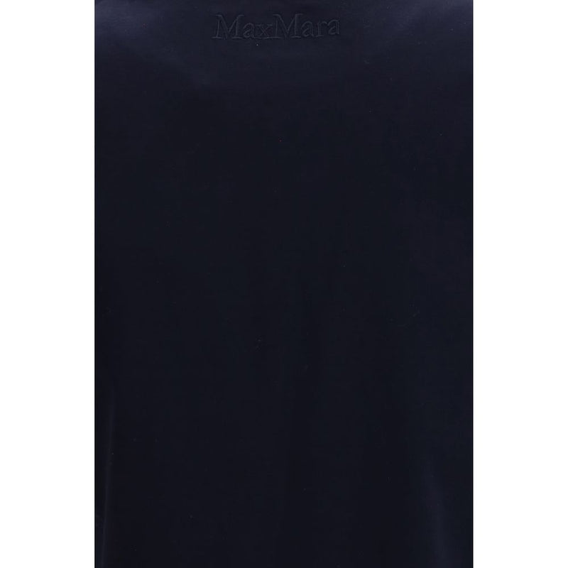 Max Mara Pure Donata Blue Cotton T-Shirt for Women