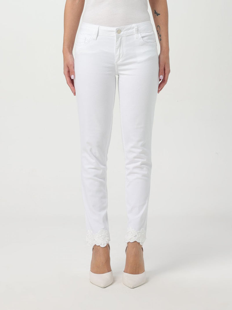 Liu Jo White Cotton Skinny Jeans for Women