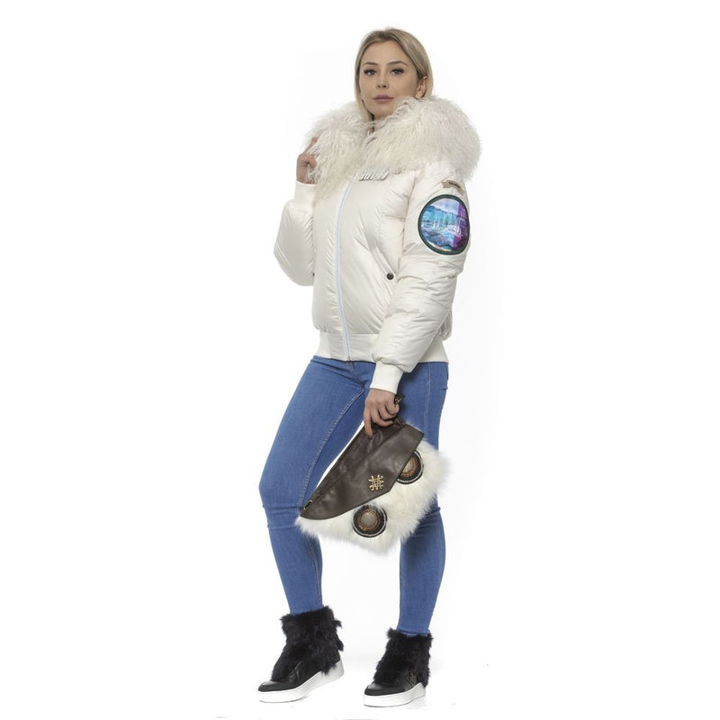 Mr&Mrs Italy White Bomber Jacket for Women