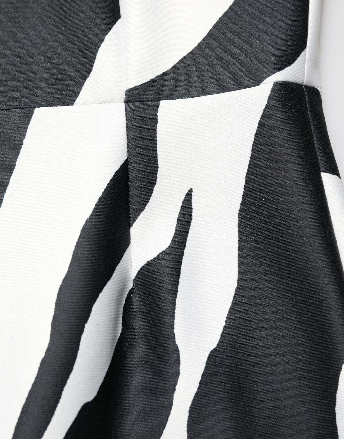 Dolce & Gabbana Black and White Zebra Pattern Jumpsuit