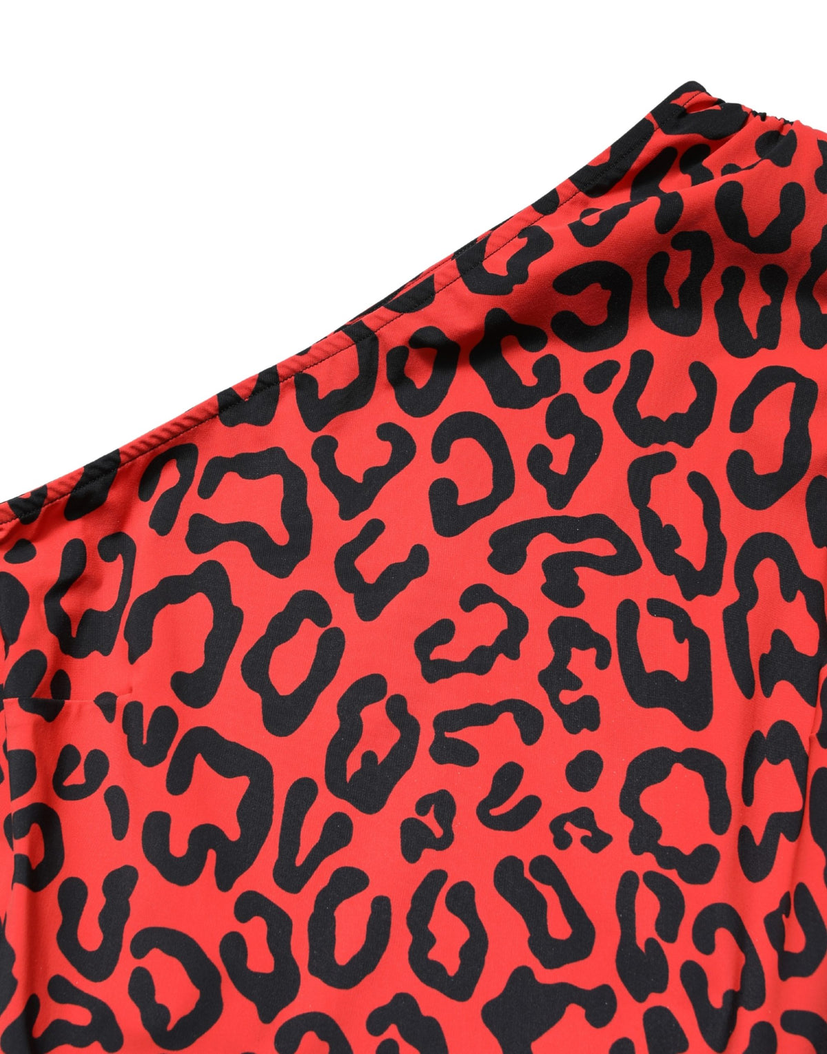 Dolce & Gabbana Black Red Leopard Print Jumpsuit