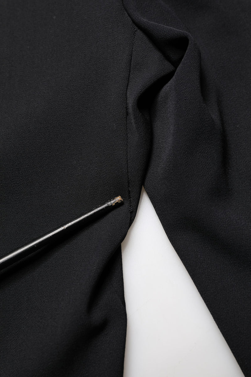 Dolce & Gabbana Black Wool High Waist Cropped Tapered Pants
