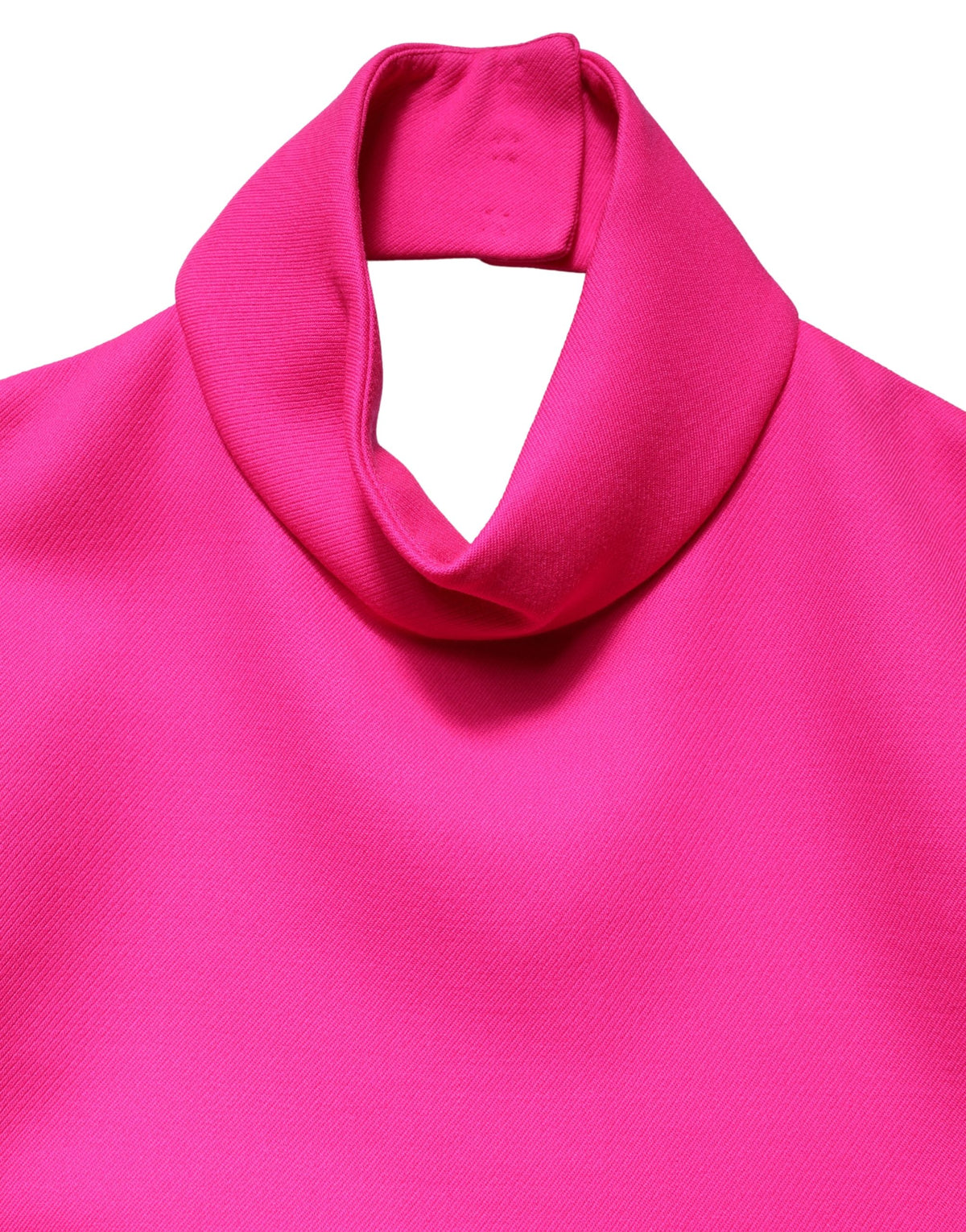 Dolce & Gabbana Hot Pink Wool Backless Sleeveless Tank Top