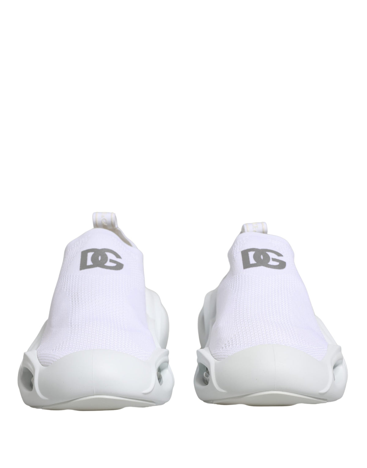 Dolce & Gabbana White Slip On Wave Low Top Sneakers