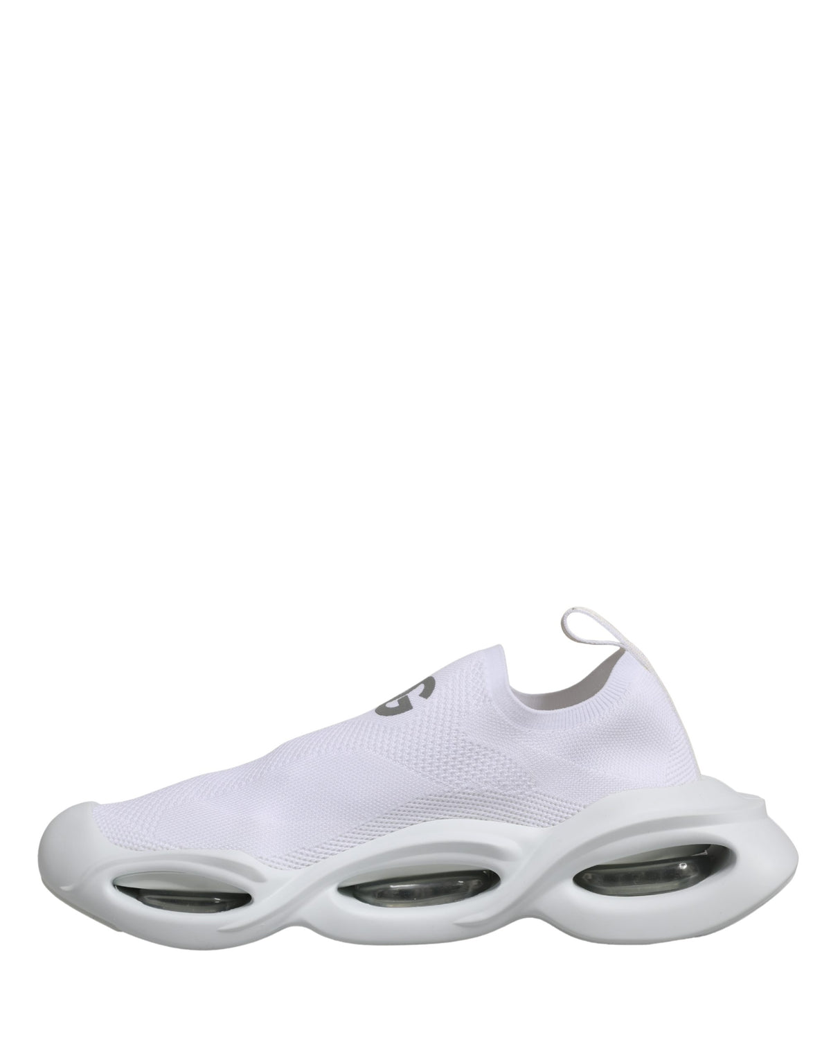 Dolce & Gabbana White Slip On Wave Low Top Sneakers