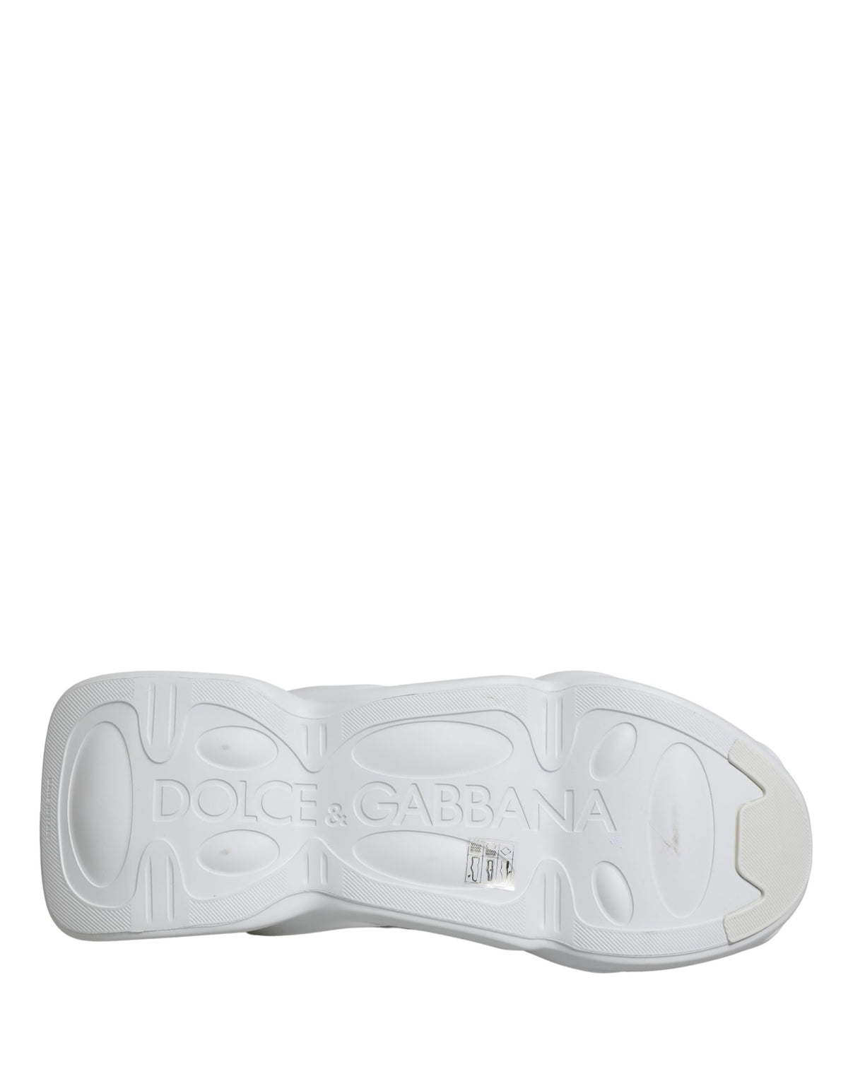 Dolce & Gabbana White Slip On Wave Low Top Sneakers