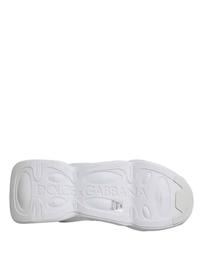 Dolce & Gabbana White Slip On Wave Low Top Sneakers