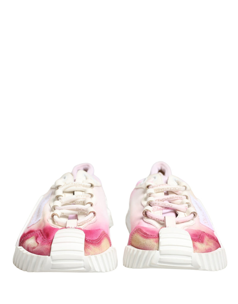 Dolce & Gabbana White NS1 Lace Up Low Top Sneakers