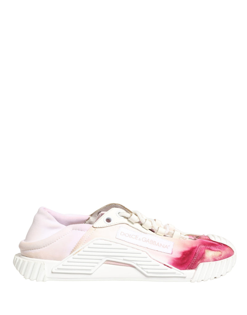 Dolce & Gabbana White NS1 Lace Up Low Top Sneakers