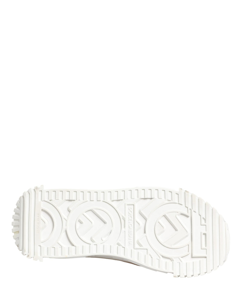 Dolce & Gabbana White NS1 Lace Up Low Top Sneakers