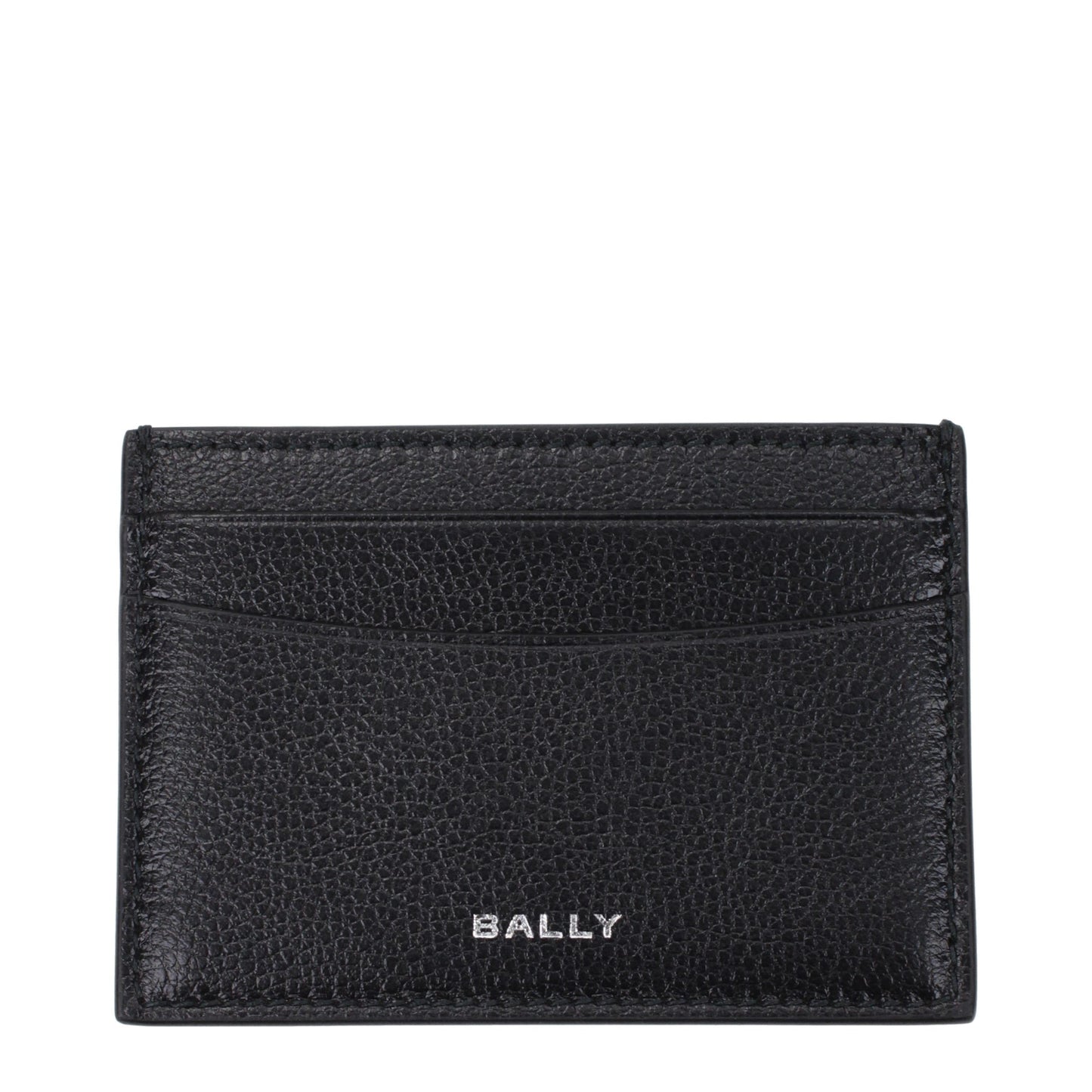 Porte-cartes Bally en cuir noir