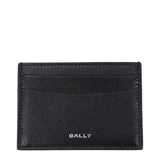 Porte-cartes Bally en cuir noir