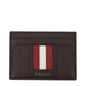 Porte-cartes Bally en cuir marron