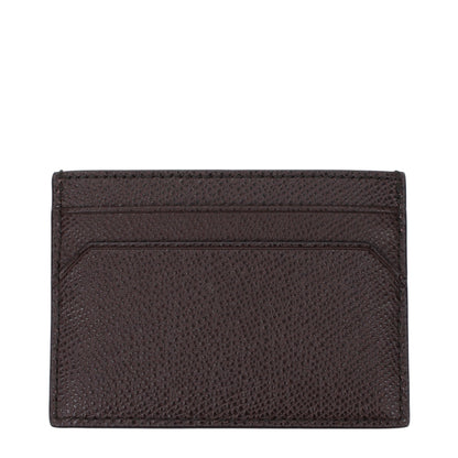 Porte-cartes Bally en cuir marron