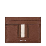 Porte-cartes en cuir marron Bally