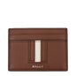 Porte-cartes en cuir marron Bally