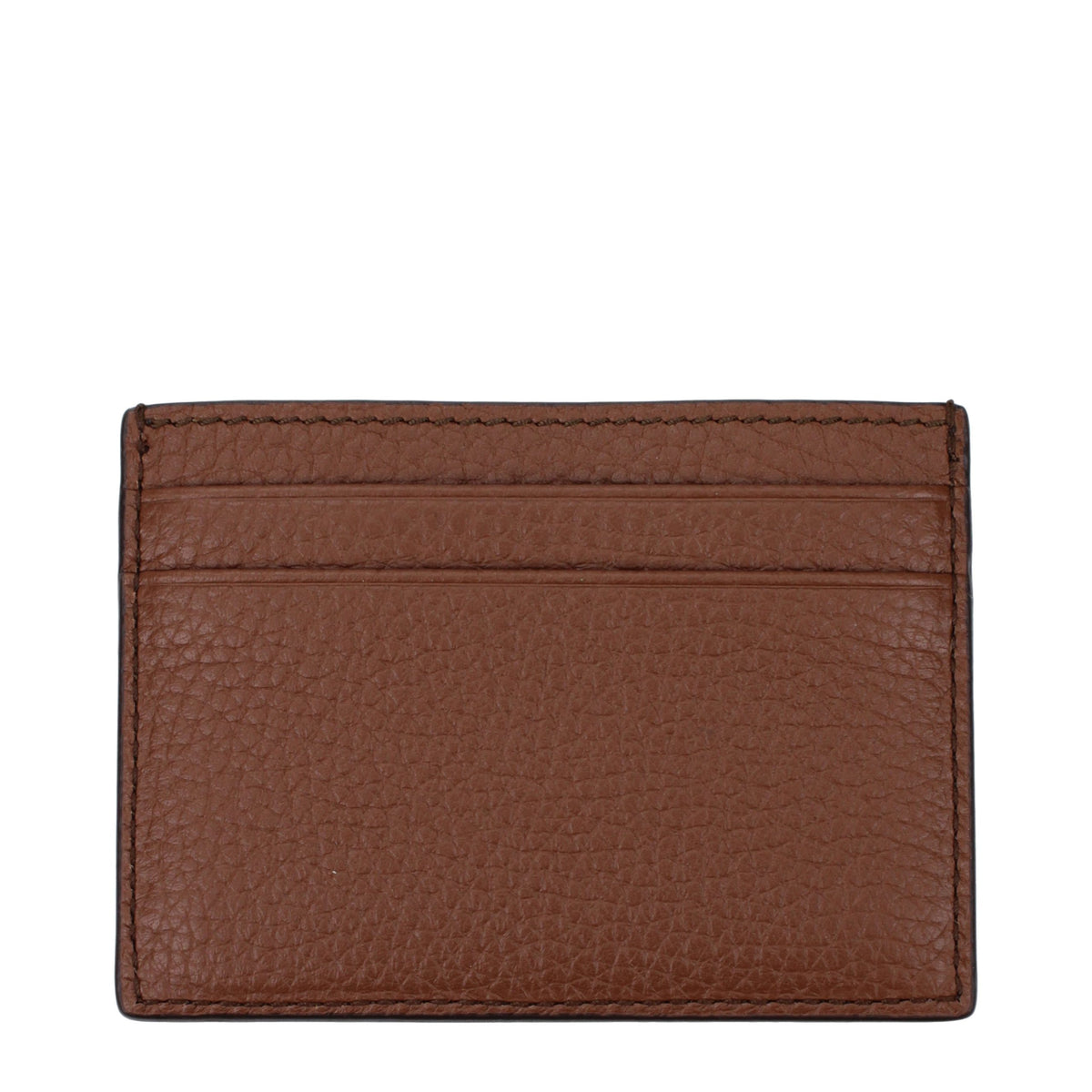 Porte-cartes en cuir marron Bally