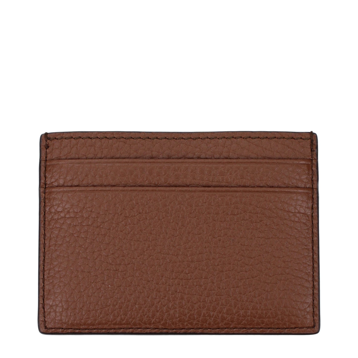 Porte-cartes en cuir marron Bally