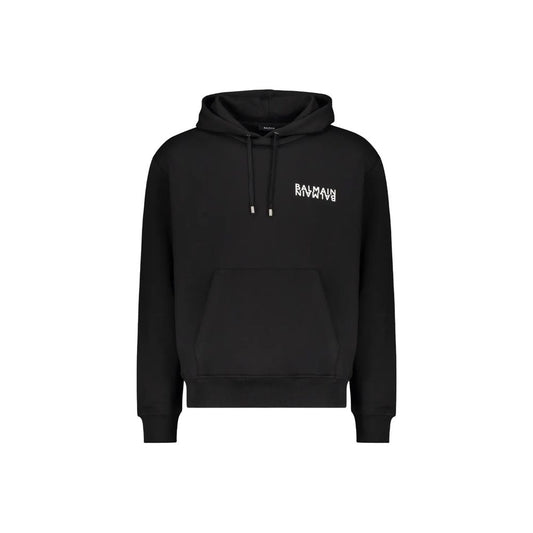 Balmain Zwarte Katoenen Hoodie