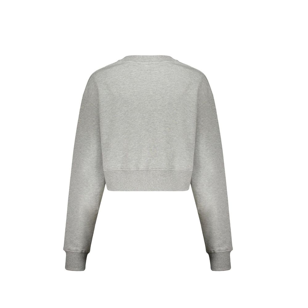 Balmain Gray Cotton Sweatshirt for Women