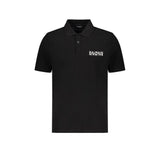 Polo en coton noir Balmain