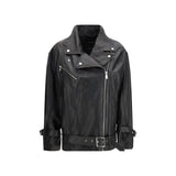 Veste en cuir noir PINKO