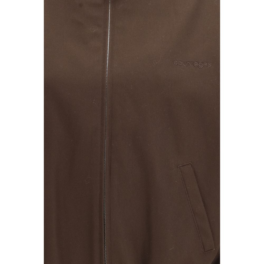 Courrèges Brown Polyester Bomber Jacket for Women