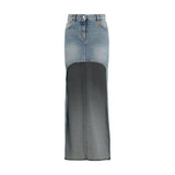Courrèges Blue Denim Circle Skirt - Unique Vintage Style