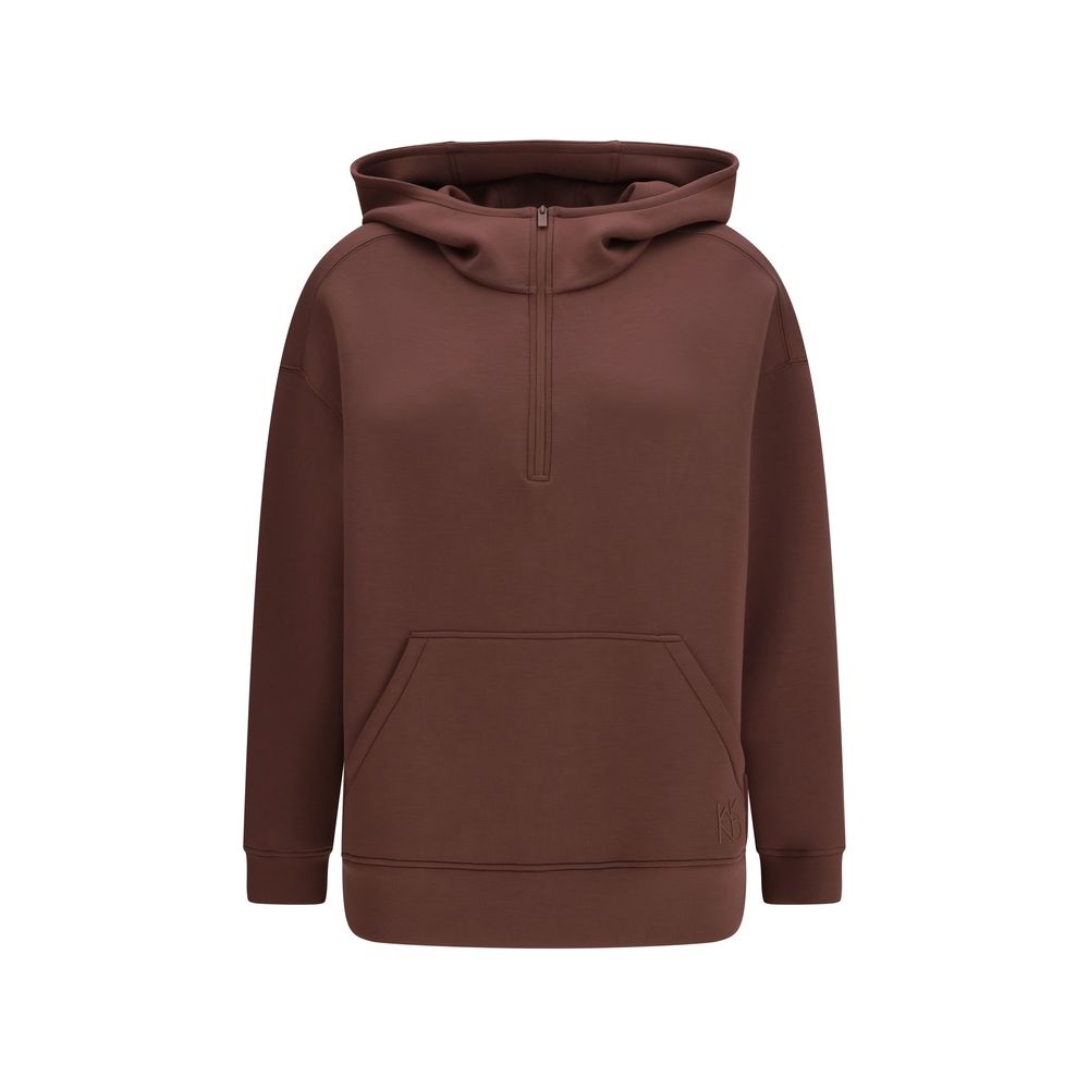 Max Mara Brown Modal Sweatshirt - Radura Hooded Style