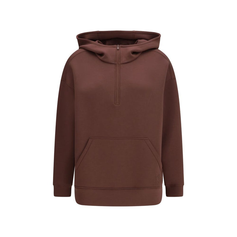 Max Mara Brown Modal Sweatshirt - Radura Hooded Style