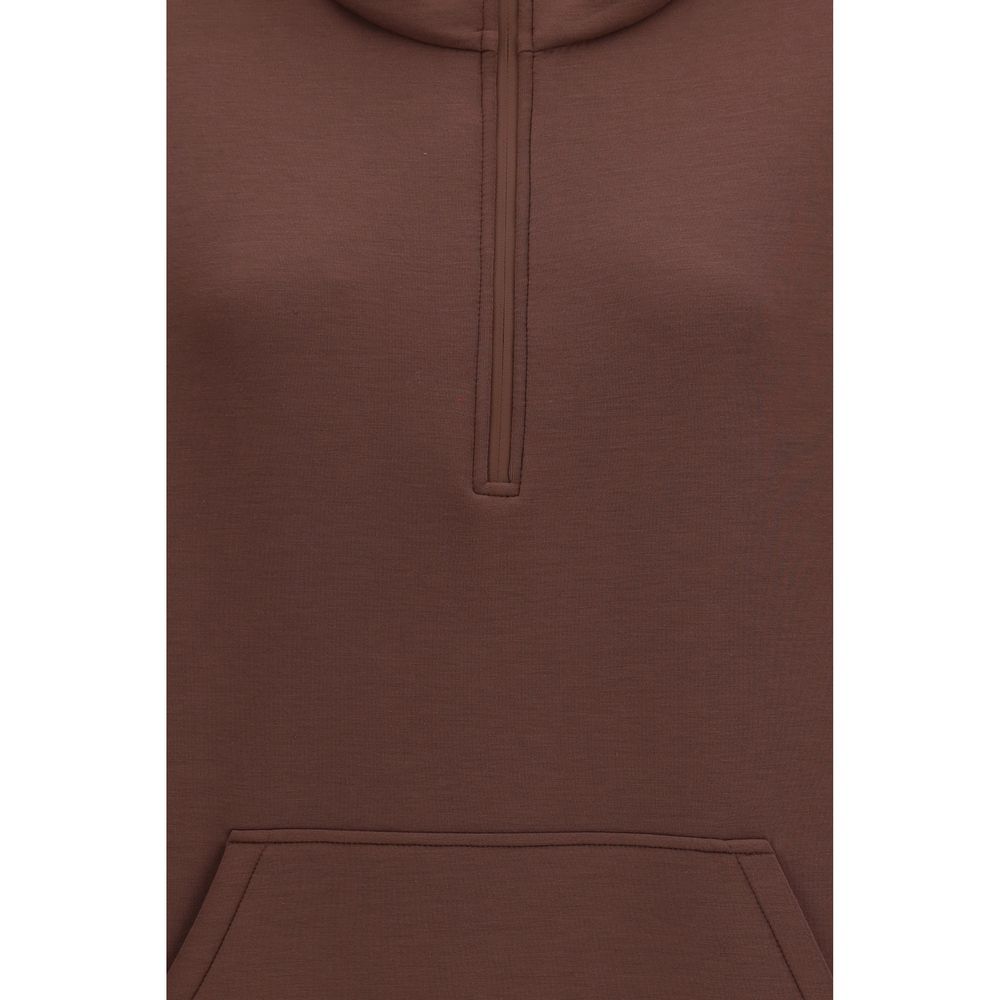 Max Mara Brown Modal Sweatshirt - Radura Hooded Style
