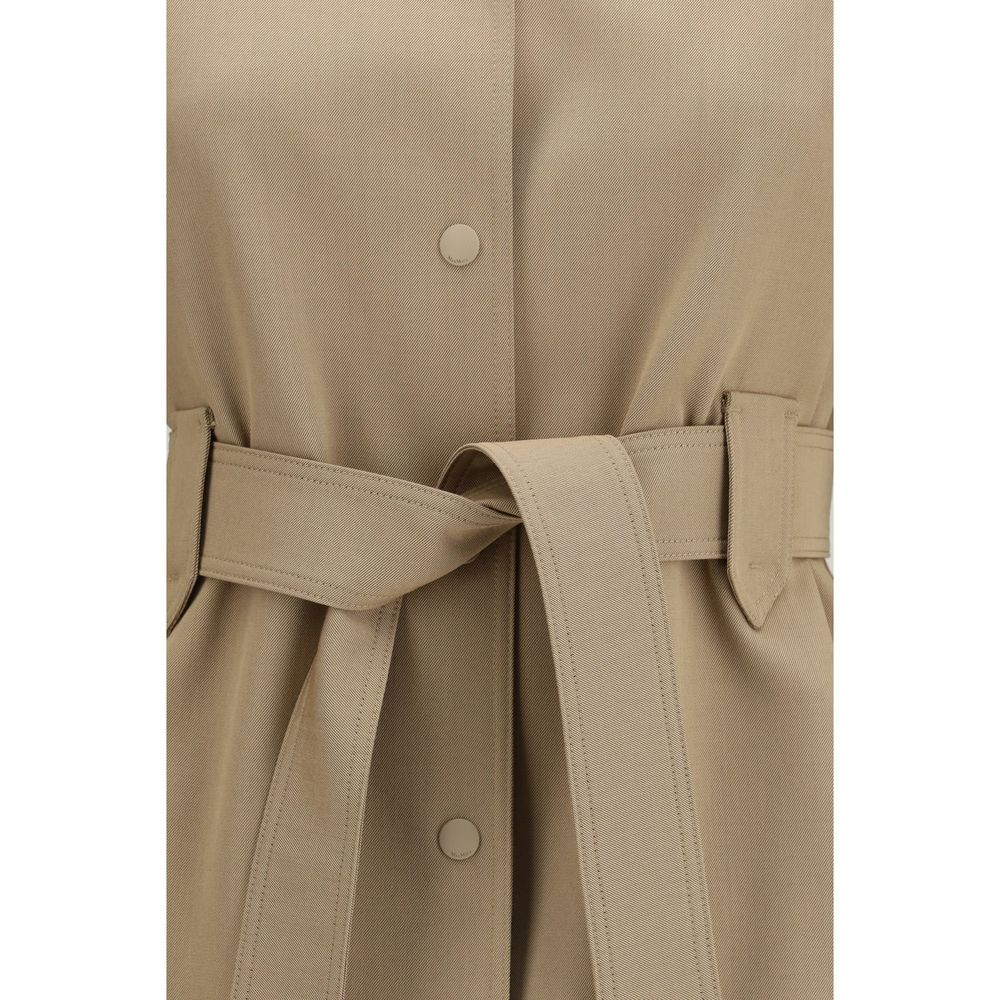 Max Mara Brown Fleece Wool Coat for Women
