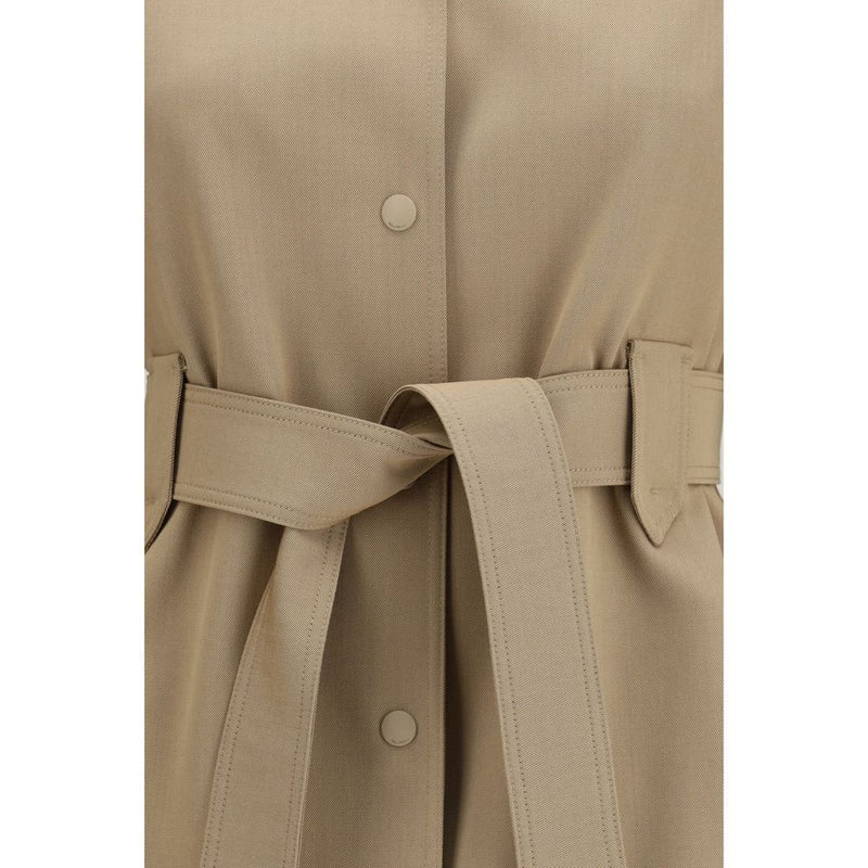 Max Mara Brown Fleece Wool Coat - Elegant and Versatile