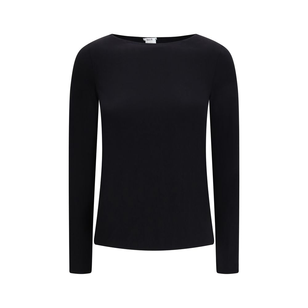 Wolford Black Modal Top - Pure Long Sleeve Essential