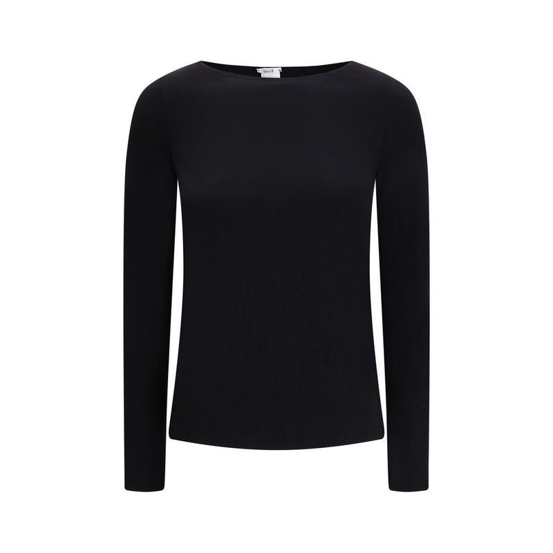 Wolford Black Modal Top - Pure Long Sleeve Essential