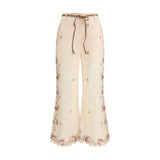 Zimmermann Patience Beige Cotton Flared Pants for Women