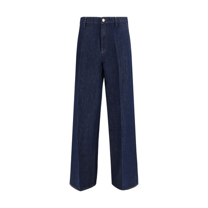 7FOR Blue Cotton Bermuda Shorts