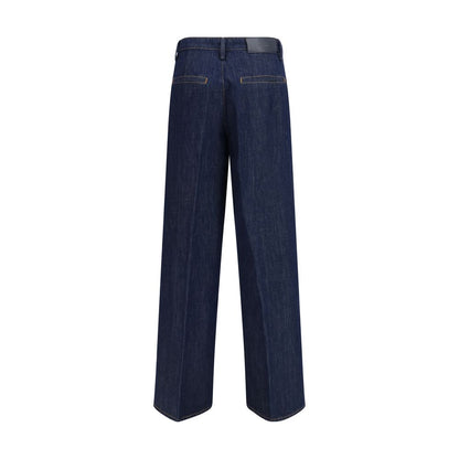 7FOR Blue Cotton Bermuda Shorts