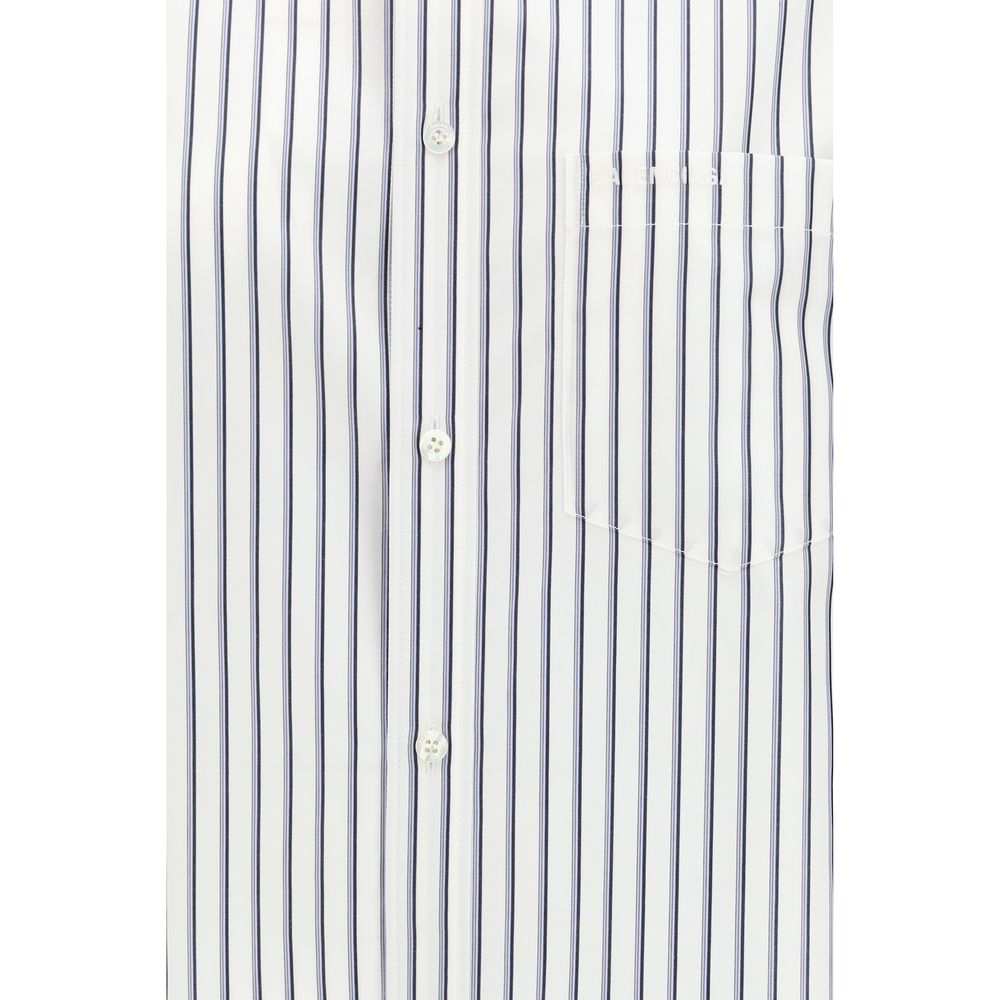 Balenciaga White Cotton Shortsleeve Shirt - Elegant & Modern Design