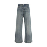 Diesel D-Sire Blue Cotton Relaxed Fit Jeans for Women