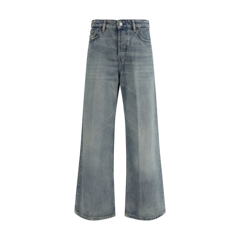 Diesel 1996 D-Sire Blue Cotton Relaxed Fit Jeans
