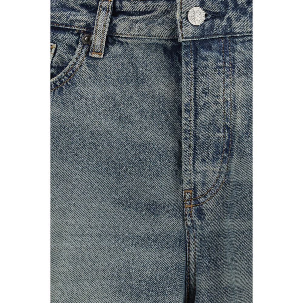 Diesel D-Sire Blue Cotton Relaxed Fit Jeans for Women
