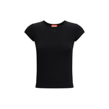 Diesel T-Angie-Od Black Cotton Sportswear T-Shirt for Women