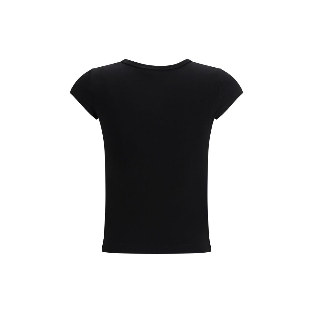 Diesel T-Angie-Od Black Cotton Sportswear T-Shirt for Women