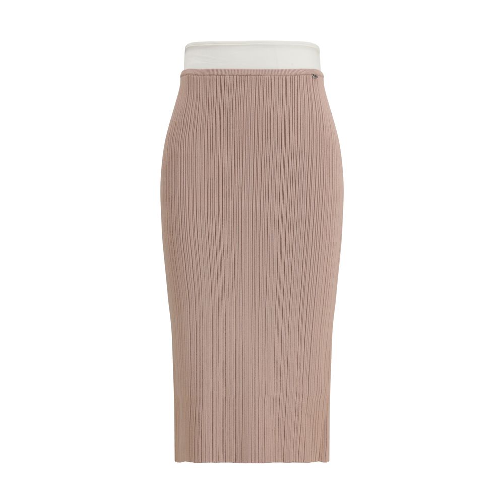 Diesel M-Zinia Multicolor Viscose Midi Skirt