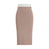 Diesel M-Zinia Multicolor Viscose Midi Skirt