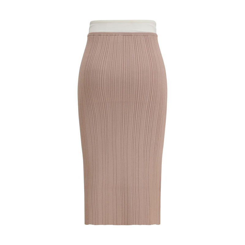 Diesel M-Zinia Multicolor Viscose Midi Skirt